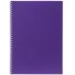 Тетрадь "Hatber", 80л, А4, клетка, многоуровневая перфорация, пластиковая обложка, на гребне, серия "Canvas - Фиолетовая"