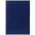 Тетрадь "Hatber", 80л, А4, клетка, многоуровневая перфорация, пластиковая обложка, на гребне, серия "Canvas - Синяя"