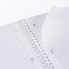 Тетрадь "Hatber", 80л, А4, клетка, многоуровневая перфорация, пластиковая обложка, на гребне, серия "Canvas - Серая"
