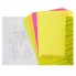 Набор цветной бумаги "Hatber", 8л, 4цв, А4, 195x280мм, флюоресцентная, в папке, серия "Сочный арбуз"