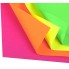 Набор цветной бумаги "Hatber", 8л, 4цв, А4, 195x280мм, флюоресцентная, в папке, серия "Радужное мороженое"