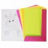 Набор цветной бумаги "Hatber", 8л, 4цв, А4, 195x280мм, флюоресцентная, в папке, серия "Прикольные улитки"