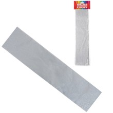 Бумага цветная крепированная металлизированная "Hatber", 50x250см, серебро, в пакете