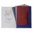 Набор цветного картона "Hatber", 4л, 4цв, А4, 195x280мм, гофрированный, металлизированный, в папке, серия "Рыжий Коржик"