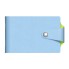 Визитница "Hatber", 70x120мм, 12 карманов, на кнопке, серия "Vivella Bicolour", голубо-салатовая