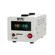 Стабилизатор (AVR), SVC, FL-600, 600ВА/500Вт, Диапазон работы AVR: 140-260В, Выходное напряжение: 220В +/-7%, Задержка включения, выход 2 шт Sсhuko, LCD-дисплей, Защита: от перегрузки, короткого замыкания, повышенной температуры, Белый