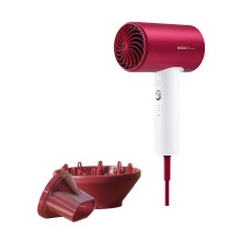 Фен для волос, Soocas, H5, Hair Dryer, 4 температурных режима, 1800 Вт, Технология ионизации, с диффузором, Красный