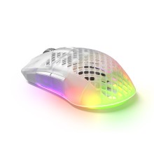 Компьютерная мышь, Steelseries, Aerox 3 Wireless (2022) Ghost, 62610, Игровая, Оптическая, 18000 CPI, 6 кнопок, Подсветка RGB, Беcпроводная, 2.4 ГГц / Bluetooth 5,0, Серая