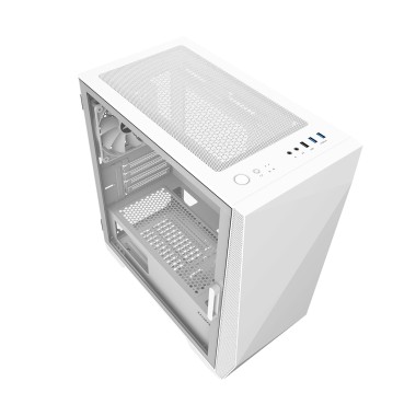 Компьютерный корпус, Zalman, Z1 ICEBERG WHITE, Mini-Tower, mATX / Mini-ITX, USB 3.0*1/2.0*2, HD Audio/Mic, Кулер 3*12см Black, Высота процессорного куллера до 160 мм, Длина VGA до 330 мм, Количество отсеков 2*3.5