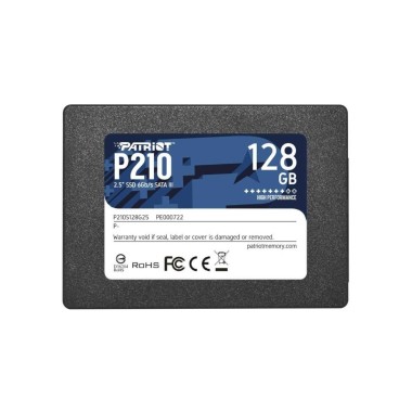 Твердотельный накопитель SSD, Patriot, P210S128G25, 128GB, SATA