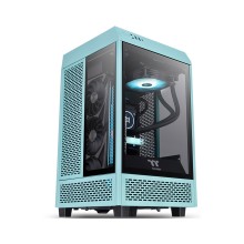 Компьютерный корпус, Thermaltake, The Tower 100 Turquoise, CA-1R3-00SBWN-00, Mini Tower, Mini-ITX, USB 3.2 (Gen 2) Type-C*1, USB 3.0*2, 2*120 мм, 2*2,5