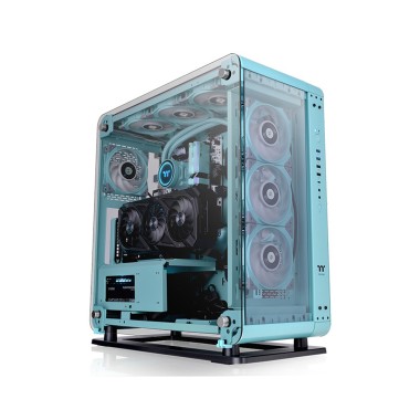 Компьютерный корпус, Thermaltake, Core P6 TG Turquoise, CA-1V2-00MBWN-00, Mid Tower, ATX/M-ATX/Mini-ITX/CEB, Type-C*1, USB 3.0*2, USB 2.0*2, HD Audio, Высота процессорного куллера до 180мм, Длина VGA до 458мм, 4*3,5