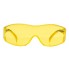 Очки защитные открытые, поликарбонатные, увеличенная желтая линза, регулируемые дужки// Denzel