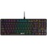 CANYON Cometstrike GK-50, 87keys Mechanical keyboard, 50million times life, GTMX red switch, RGB backlight, 20 modes, 1.8m PVC cable, metal material + ABS, RU layout, size: 354*126*26.6mm, weight:624g, black