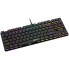 CANYON Cometstrike GK-50, 87keys Mechanical keyboard, 50million times life, GTMX red switch, RGB backlight, 20 modes, 1.8m PVC cable, metal material + ABS, RU layout, size: 354*126*26.6mm, weight:624g, black