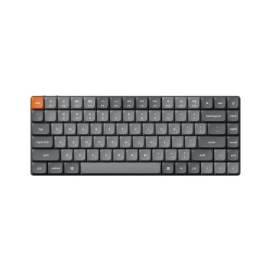 Клавиатура, Keychron, K3 Max, K3M-B3, 84 клавиш, 75% Layout, Механическая, Gateron low profile Brown, RGB, Беспроводная/Type-C, PBT пластик, 410*345*350мм, Анг/Рус, Черная