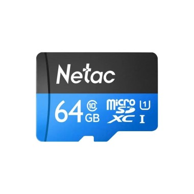 Карта памяти, Netac, NT02P500STN-064G-S, MicroSDXC 64GB