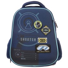 Рюкзак "Hatber", 38x29x15см, EVA-материал, 2 отделения, 3 кармана, нагрудная стяжка, светоотражающие элементы, серия "Ergonomic Light - Стрелок"