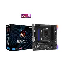 Материнская плата, ASRock, B760M PG RIPTIDE (4710483942211), LGA1700, iB760, 4xDDR5 3600/4000/4400/4800/7200+(OC), 4xSATA3, 2xM.2 (PCI-E 4.0x4), Raid, 1xDP, 1xHDMI, 1xPCI-Ex16, 1xPCI-Ex1, mATX