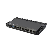 Маршрутизатор, MikroTik, RB5009UG+S+IN, RouterBOARD, 7 портов 10/100/1000M, 1 порт 2.5G, 1 порт SFP+, 1*USB 3.0 type A, 802.3af/at PoE in, RouterOS (5), -40°C to 60°C, metal desktop case