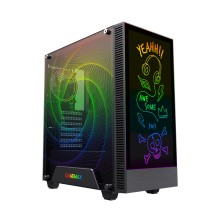 Компьютерный корпус, Gamemax, Kreator, 12361200001, Mid-Tower, ATX/ M-ATX/ ITX, USB3.0*1/ Type-C*1/ HD-Audio, Кулер 1*12см ARGB, Высота процессорного кулера 170мм, Длина VGA 340мм, Количество отсеков 2*3,5