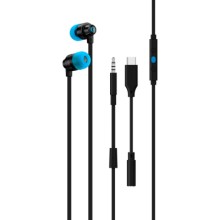 LOGITECH G333 Wired Gaming Earphones - BLACK - 3.5 MM