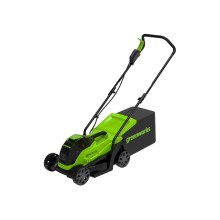 Газонокосилка аккумуляторная, Greenworks, 2516107UB, 24V, 33 см, бесщеточная, с 1хАКБ 4Ач и ЗУ