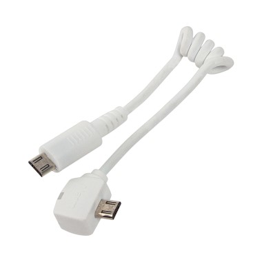 Кабель для зарядки, Eagle, B5243AW, micro USB, функция подзарядки, длина кабеля 0.2 метра, подключение к моно системам, белый