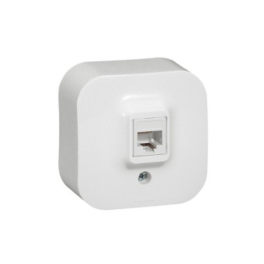 Розетка, Legrand, 782424, Forix RJ 45 кат.5е IP20 накладная белый