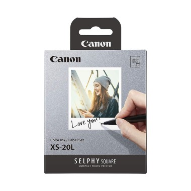 Картридж сублимационный, Canon, PRINT MEDIA COLOR INK/LABEL SET XS-20L, для SELPHY SQUARE QX10, 4119C002AA