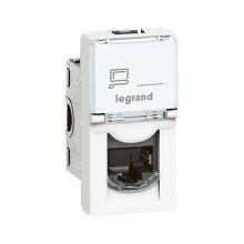 Розетка Mosaic, Legrand, 076561, 1xRJ45 Cat.6, Белый