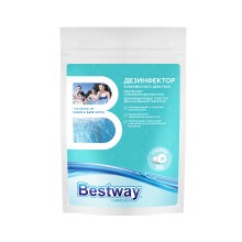 Химия для бассейна, Bestway, B1909216, Хлор стабилизированный медленный, 100г, Таблетки по 20г х 5, Комплексная дезинфекция воды, Zip-lock пакет