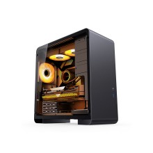 Компьютерный корпус, Jonsbo, U4 Pro Black, Mid-Tower, ATX/M-ATX/M-ITX, USB 3.2 Type-C*1/USB 3.0*1, Audio+Mic, Высота процессорного кулера до 160 мм, Длина VGA до 330 мм, 1*3.5/2*2.5, Сталь, Пластик, Закаленное стекло, 205*395*426, Без Б/П, Чёрный