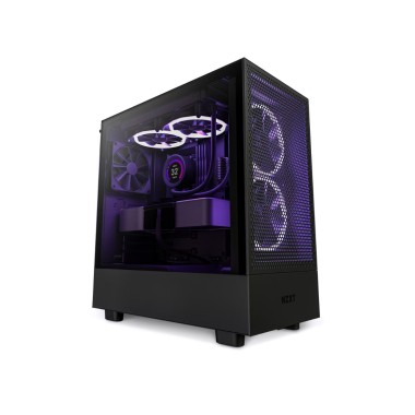 Компьютерный корпус, NZXT, H5 Flow, CC-H51FB-01, Mid-Tower, ATX/M-ATX/M-ITX, USB 3.2 Type-A *1, USB 3.2 Type-C *1, Audio+Mic *1, 1*120мм F Series Quiet fan (сзади), 1*120мм F Series Quiet fan (снизу), Высота процессорного кулера 165мм, Длина VGA 365мм, 1+