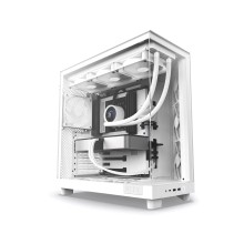 Компьютерный корпус, NZXT, H6 Flow, CC-H61FW-01, Mid-Tower, ATX/M-ATX/M-ITX, USB 3.2 Type-A *1, USB 3.2 Type-C *1, Audio+Mic *1, 3*120мм F120Q fan (Передняя-правая), Высота процессорного кулера 163мм, Длина VGA 365мм, 2*2,5/1*3,5, Сталь/Закаленное стекло,