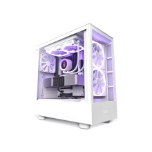 Компьютерный корпус, NZXT, H5 Elite, CC-H51EW-01, Mid-Tower, ATX/M-ATX/M-ITX, USB 3.2 Type-C *1, USB 3.2 Type-A *1, Audio+Mic *1, 2*140мм F Series RGB fan(спереди), 1*120мм F Series Quiet fan (снизу), Высота процессорного кулера 165мм, Длина VGA 365мм, 1+