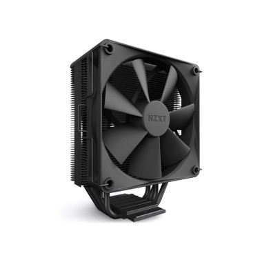 Кулер для процессора, NZXT, T120, RC-TN120-B1, Intel: 1700/115X/1200, AMD: AM5/AM4, 1*120мм F120P Static Pressure Fan, 500-1800 + 300 об/мин, 21.67-78.02 CFM, 17.9-30.6 dB(A), 4-pin PWM, 66* 120*159мм, Черный