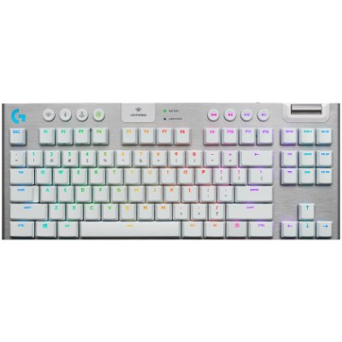 LOGITECH G915 X LIGHTSPEED TKL Wireless Gaming Keyboard - WHITE - US INT'L - 2.4GHZ/BT  - EMEA28i-935 - TACTILE