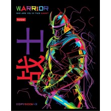 Тетрадь "Hatber", 48л, А5, клетка, ламинация, на скобе, серия "Color Warrior"