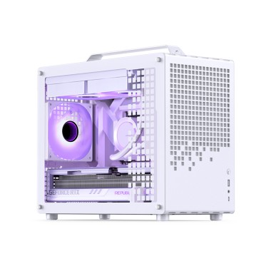 Компьютерный корпус, Jonsbo, Z20, Z20 White, Mini-Tower, Mini-ITX/Micro-ATX, USB 3.2 Type-A*1/USB 3.2 Type-C*1/Audio+Mic*1, Высота процессорного куллера 164мм, Длина VGA до 363мм, 3*2,5