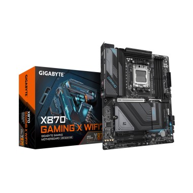 Материнская плата, Gigabyte, X870 GAMING X WIFI7 (4719331865368), AM5, X870, 4xDDR5 4400/4800/5200/8000(OC), 4xSATA3, 3xM.2 (PCIe 4.0 x4/x2), Raid, 1xHDMI, 2xUSB4 Type-C®, 3xPCI-Ex16, Wi-Fi, ATX