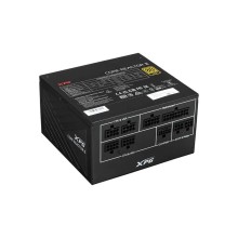 Блок питания, XPG, Core Reactor II, COREREACTORII650G-BKCEU, 650W, ATX, 80 Plus Gold, 20+4 pin, 2*4+4 pin, 8*Sata, 4*Molex, 4*PCI-E 6+2 pin, 12VHPWR 12+4pin, Modular, Вентилятор 12 см, Чёрный