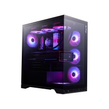 Компьютерный корпус, XPG, INVADERXBTFMT Black, INVADERXBTFMT-BKCWW, Mid-Tower, ATX/M-ATX/Mini-ITX, USB 3.2 Type C*1, USB 3.2 Type A*2, HD Audio+Mic, 5*120мм ARGB вентиляторы, Высота процессорного куллера до 175мм, Длина VGA до 400 мм, Количество отсеков 3