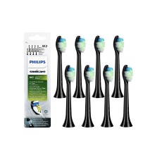 Стандартные насадки для звуковой зубной щетки, Philips, Sonicare Optimal White HX6068/13, 8шт, Размер стандартный, Система насадок для щетки съемные, Цвет черный