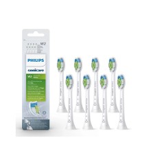 Стандартные насадки для звуковой зубной щетки, Philips, Sonicare Optimal White HX6068/12, 8шт, Щетинки-индикаторы, Удаление налета, Отбеливание, Цвет голубой