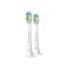 Стандартные насадки для звуковой зубной щетки, Philips, Sonicare Optimal White HX6062/10, 2шт, Жесткость щетинок средняя, Индикаторные щетинки, Синие индикаторные щетинки выцветают, Размер стандартный, Система чистящих насадок сменные, Цвет белый