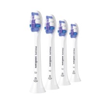 Стандартные насадки для звуковой зубной щетки, Philips, Sonicare ProResults HX6054/10, 4шт, Ультрамягкий, Синхронизация с режимом BrushSync, Щетинки-индикаторы, Цвет белый