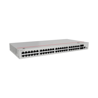 Коммутатор, Huawei, S220-48P4X, 48 портов 10/100/1000M RJ-45, 4 порта SFP+, 380W PoE+, консольный порт RJ-45, встроенное питание от сети переменного тока