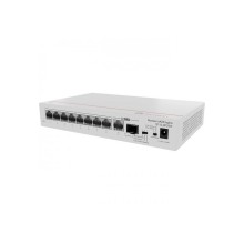 Коммутатор, Huawei, S110-8P2ST, 8 портов 10/100/1000M RJ-45, 1 порт SFP, 124 W PoE+, кол-во записей мак-адресов 2000, Питание от сети переменного тока, в комплекте адаптер питания