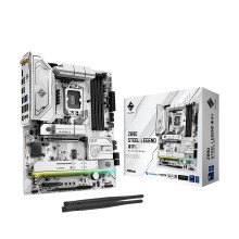 Материнская плата, ASRock, Z890 STEEL LEGEND WIFI (4710483947520), LGA1851, iZ890, 4xDDR5 4400/4800/5600/9466+(OC), 4xSATA3, 4xM.2 (1*PCI-E 5.0x4, 2*PCI-E 4.0x4, 1*PCI-E 4.0x4 & SATA), Raid, 1xHDMI, 2xIntel® Thunderbolt™ 4, 2xPCI-Ex16, 1xPCI-Ex1, WiFi, AT